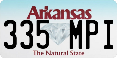 AR license plate 335MPI