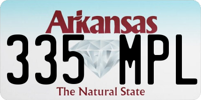 AR license plate 335MPL