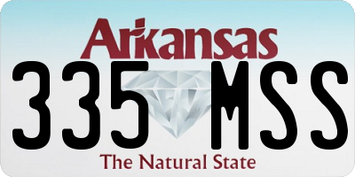 AR license plate 335MSS