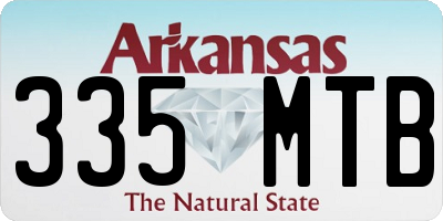 AR license plate 335MTB