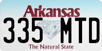 AR license plate 335MTD