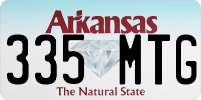 AR license plate 335MTG