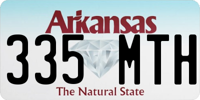 AR license plate 335MTH