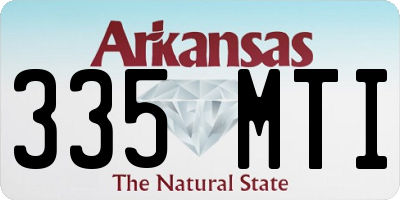 AR license plate 335MTI