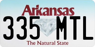 AR license plate 335MTL