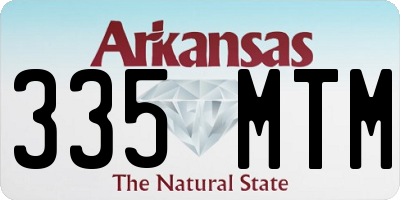 AR license plate 335MTM