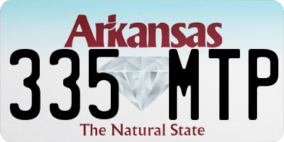 AR license plate 335MTP
