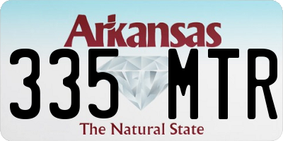 AR license plate 335MTR