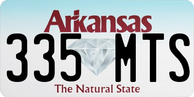 AR license plate 335MTS