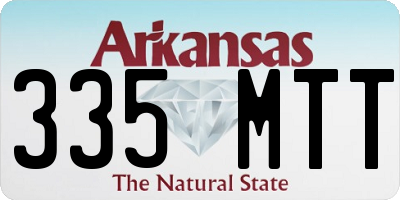 AR license plate 335MTT