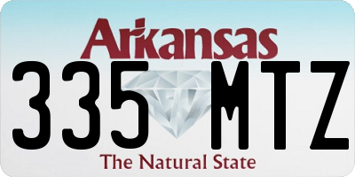AR license plate 335MTZ