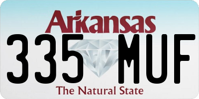 AR license plate 335MUF