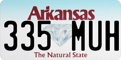 AR license plate 335MUH