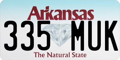 AR license plate 335MUK