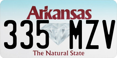 AR license plate 335MZV