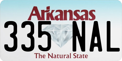 AR license plate 335NAL