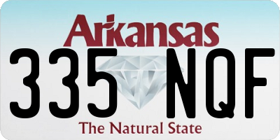 AR license plate 335NQF