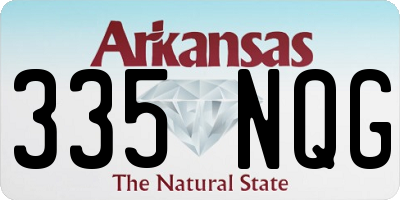 AR license plate 335NQG