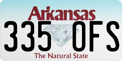 AR license plate 335OFS