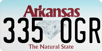 AR license plate 335OGR