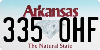 AR license plate 335OHF