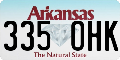 AR license plate 335OHK