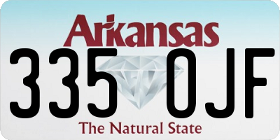 AR license plate 335OJF
