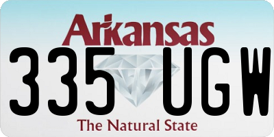 AR license plate 335UGW