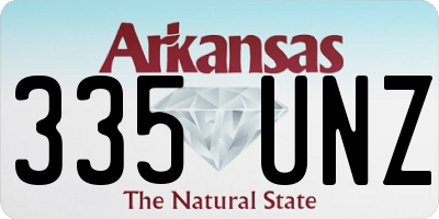 AR license plate 335UNZ