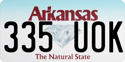 AR license plate 335UOK