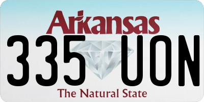 AR license plate 335UON