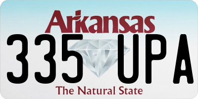 AR license plate 335UPA