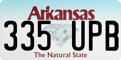 AR license plate 335UPB