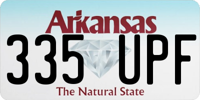 AR license plate 335UPF