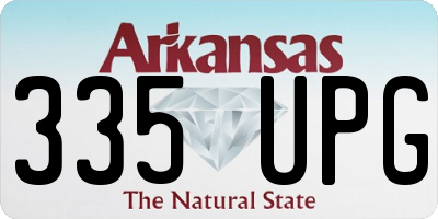 AR license plate 335UPG