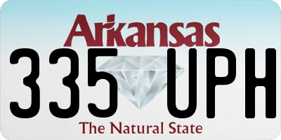AR license plate 335UPH