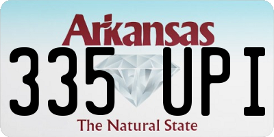 AR license plate 335UPI