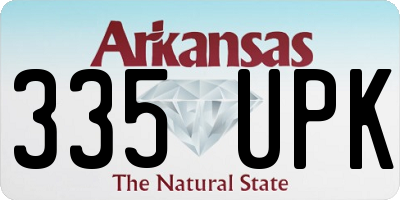 AR license plate 335UPK