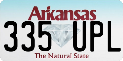 AR license plate 335UPL