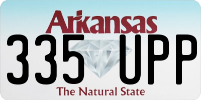 AR license plate 335UPP