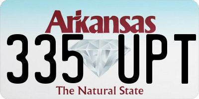 AR license plate 335UPT