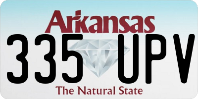 AR license plate 335UPV