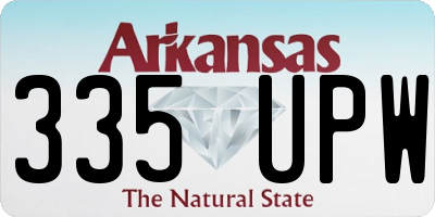 AR license plate 335UPW