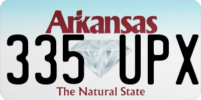 AR license plate 335UPX