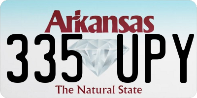 AR license plate 335UPY