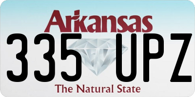 AR license plate 335UPZ