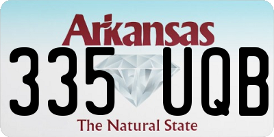 AR license plate 335UQB
