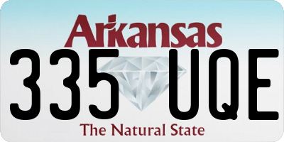 AR license plate 335UQE