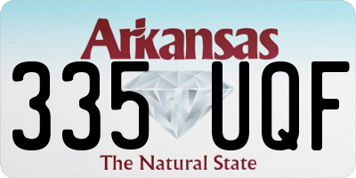 AR license plate 335UQF