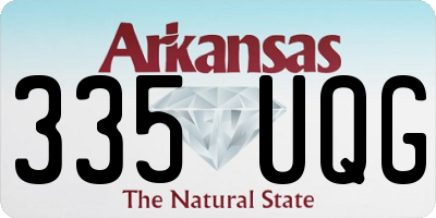 AR license plate 335UQG